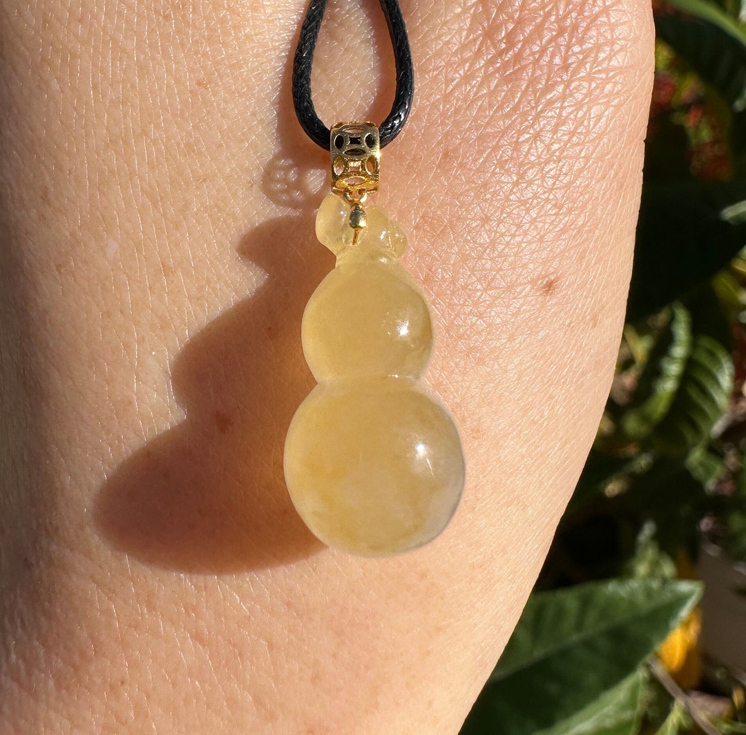 Grade A Natural Burmese Icy Gelatinous Yellow Hulu Jadeite Etsy