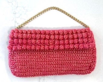 Pink Barbie Crochet Clutch Purse (DIGITAL PATTERN)