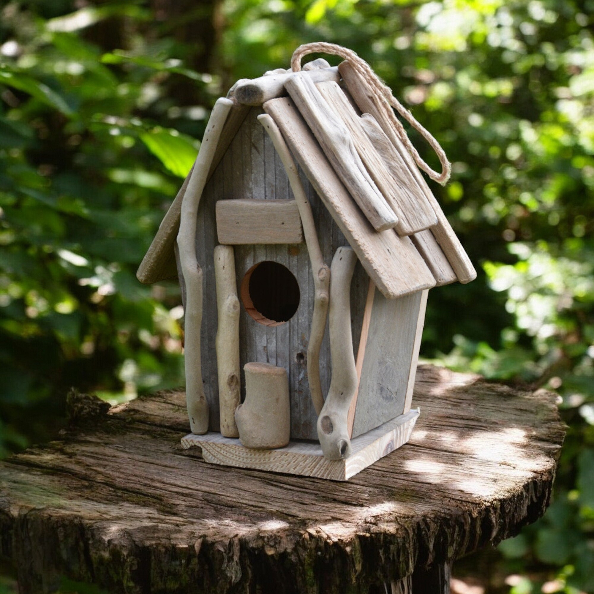 Casetta Per Uccelli In Legno Naturale Non Finita - Decorazione Da Giardino Fai Da Te, 14x10x10 Cm, Ideale Per Dipingere E Personalizzare