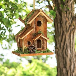 Décoration d&#39;extérieur, maison d&#39;oiseau, cadeau pour papa, cadeaux de Noël uniques faits main pour jardin, cabane d&#39;oiseaux, cadeaux de jardin, cadeaux de Noël uniques pour maman