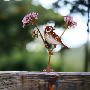 Colourful Rusty Bird Garden Metal Ornaments, Metal Garden Bird Outline Fence Topper Decorations, Metal Bird Rusty Garden Ornaments Gifts