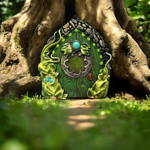 Magical Resin Fairy Garden Door, Fairy Garden Decoration, Perfect Gift For Christmas,  Enchanted Fairy Garden Accessories, Fairy Garden Gift