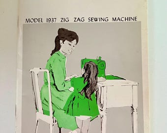 Manual de instrucciones Kenmore vintage para la máquina de coser Zig Zag modelo 1937