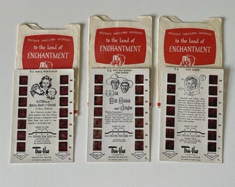 VTG. Tarjetas de películas 3-D Tru-Vue: Kukla, Fran y Ollie, Wild Bill Hickok, Buck Rogers