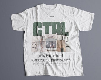 SZA - T-shirt CTRL, t-shirt graphique Sza, produits dérivés de concert, chemise rap, SOS, cadeau unisexe sza, t-shirt de concert, coton épais de qualité supérieure