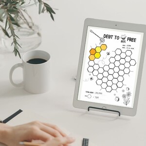 Bee Debt Tracker Printable, Easy-to-use Budget Planner, Debt Payoff ...