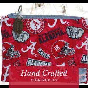 Crimson Tide Alabama Coin Purse
