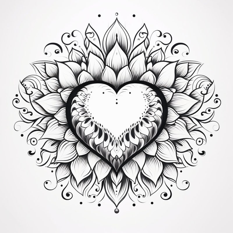 Mandala Tattoo Stencil - Etsy