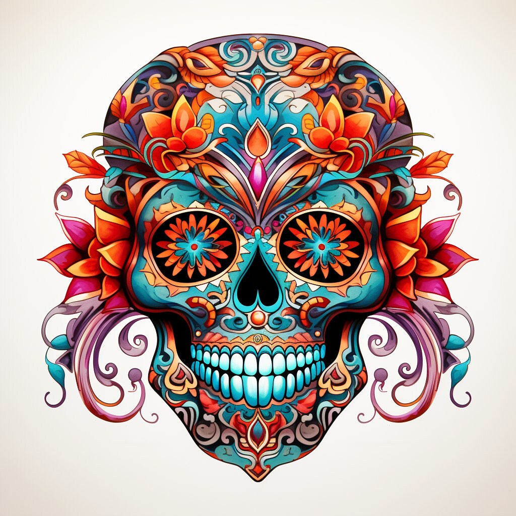 100 Colorful Sugar Skull Tattoo Designs Unique Detailed 100 Colorful Sugar Skull Tattoo Designs Unique Detailed