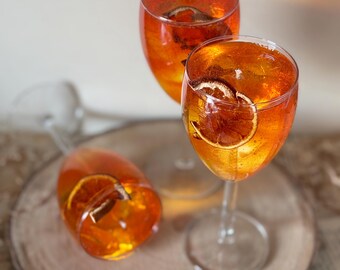 Handmade scented candle "Aperol Spritz" – Summery cocktail scent | Gift idea for Aperol lovers