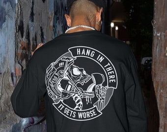 Tactical Long Sleeve Shirt, Military, Veteran, Men's Shirt, Dad Gift, Boyfriend Gift, Workout Shirt, Police Shirt, Skull Shirt