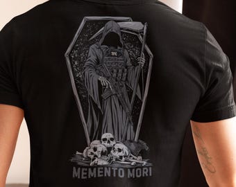 Diseño de la Parca Memento Mori, regalos militares, regalos para veteranos, ropa informal, regalos del ejército