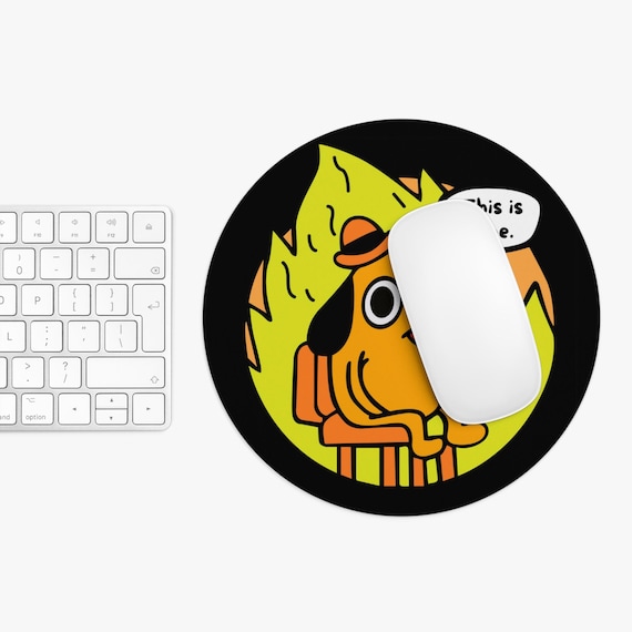 Funny Roasted Coffee Beans Prints Round Mouse Pad 1