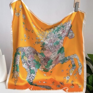 Equestrian Print Scarves- Horse Print Scarf