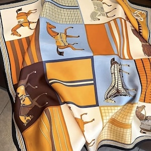 Equestrian Print Scarves - Horse Pattern Scarves
