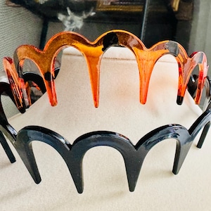 Hair Comb Non Slip Headband Plastic U Shape Hoops Fixed Teeth