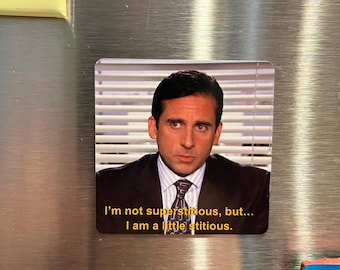 El imán de la oficina / Michael Scott / Un poco quisquilloso / Imán de Dunder Mifflin / Meme