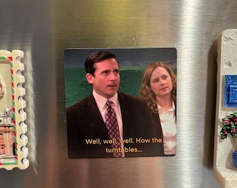 The Office Magnet | Turntables | Michael Scott | Dunder Mifflin Magnet | Meme