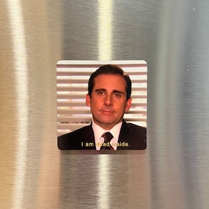 El imán de la oficina / Estoy muerto por dentro / Michael Scott / Imán de Dunder Mifflin / Meme