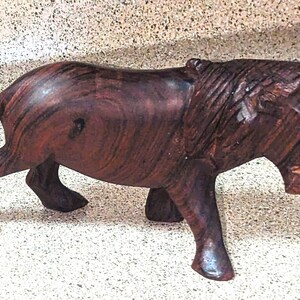Wooden Carved Lion figurine