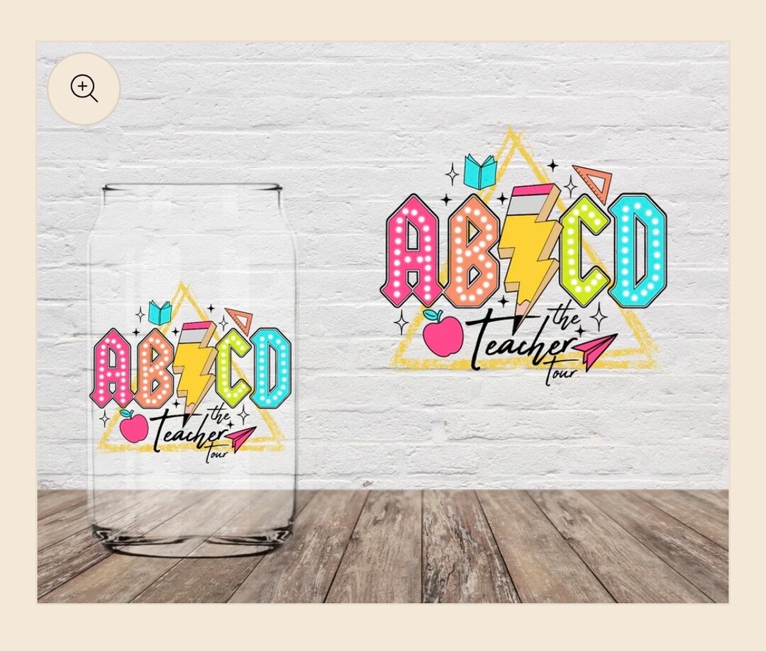 ABCD Teacher Appreciation Libbey Cup With Personalized Lid Name ...