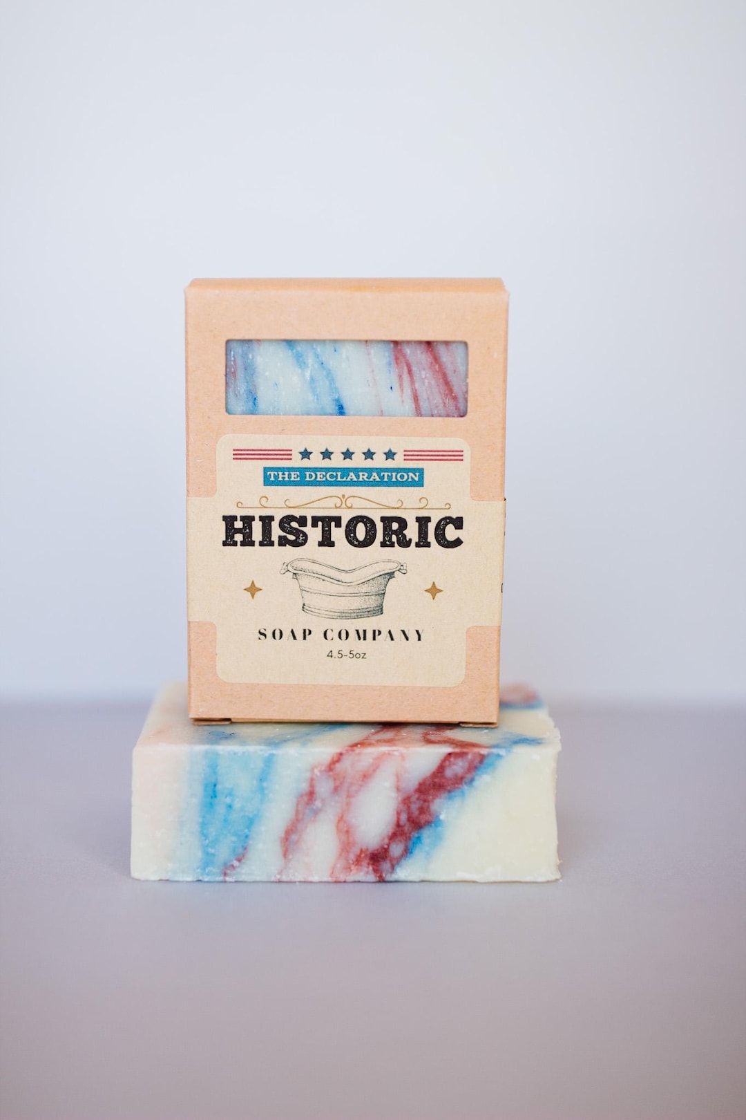 The Declaration: Natural Handmade Barbershop Scent Bar Soap, Bergamot ...