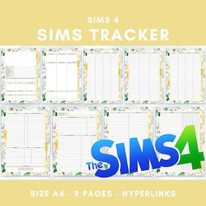 The Sims 4 biography tracker, sim profile planner, sims only