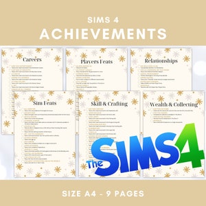 The Sims 4 achievements checklist, Sims Planner