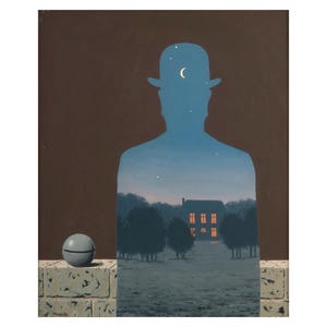 Arte de parede de Rene Magritte, tela de Rene Magritte, pôster de Rene Magritte, impressão de Rene Magritte, Rene Magritte, pintura em tela de Rene Magritte, presentes