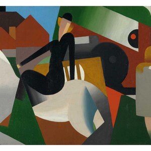 René Magritte (A Cavaleira (L’Écuyère), 1922) Impressão em tela, pôsteres em tela de René Magritte, pinturas em tela de presente de René Magritte, presentes de René Magritte