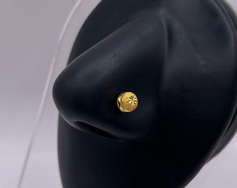 24k Gold Ball Nose Stud