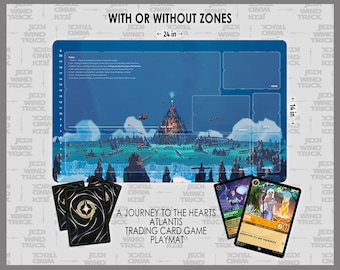 Tapete de juego estándar de Lorcana TCG - La ciudad perdida de Atlantis: Un viaje a los corazones
