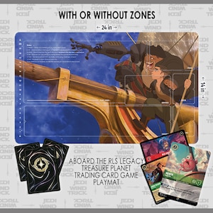 Treasure Planet | Jim Hawkins e John Silver a bordo do RLS Legacy - Jogo de cartas colecionáveis padrão Disney Lorcana não oficial - TCG