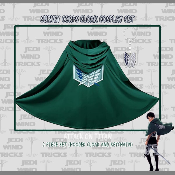 Survey Corps Cloak Cosplay Set - Embrace Your Inner Titan Fighter! | Attack On Titan | Eren Yeager