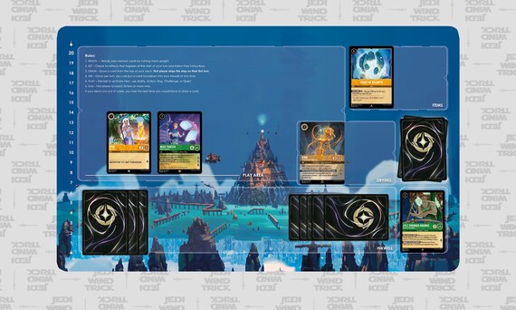 Lorcana Standard TCG Playmat - the Lost City of Atlantis: A