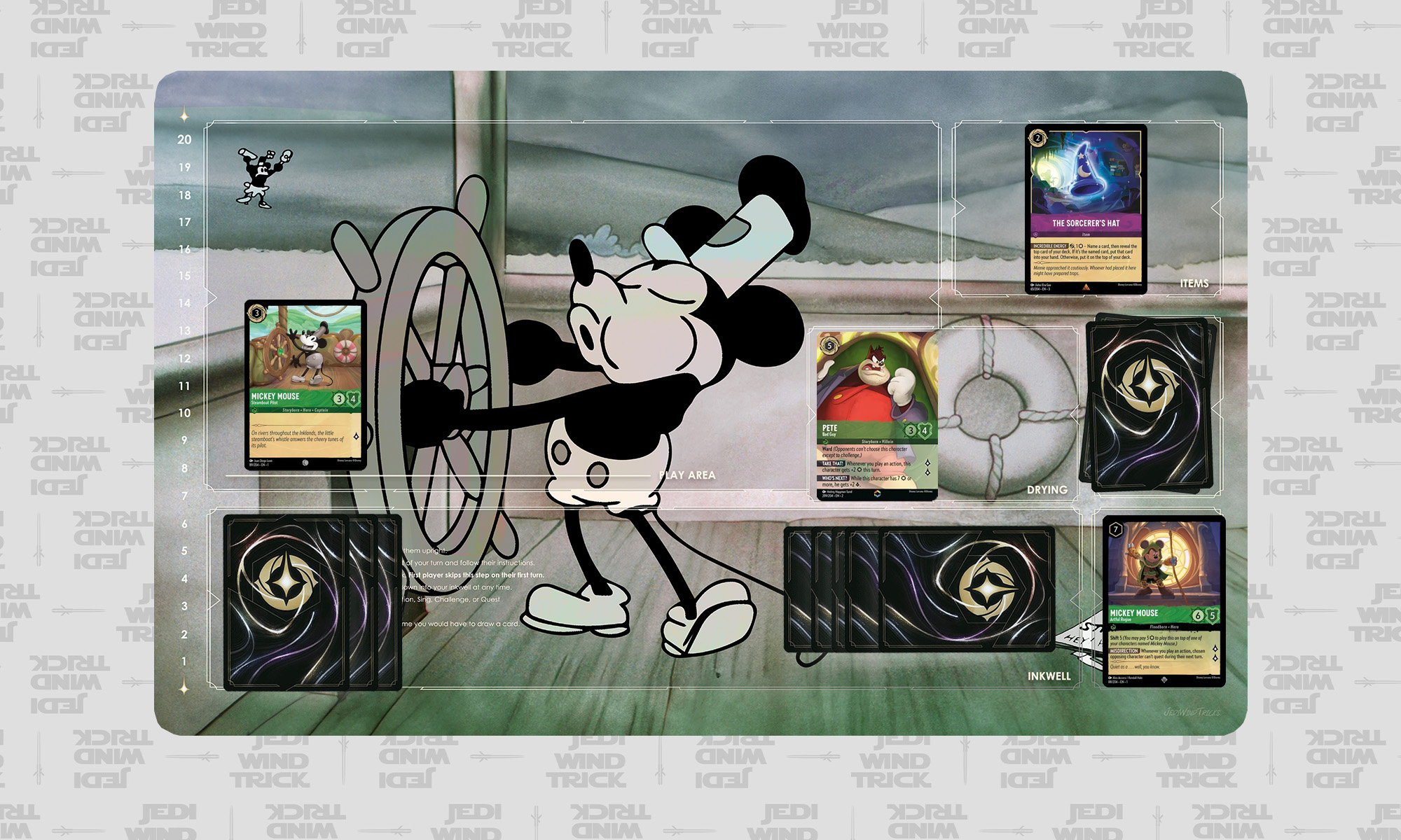 Lorcana Standard TCG Playmat - Mickey Mouse Presents Steamboat Willie - Etsy