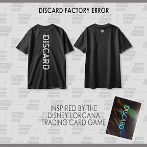 ディズニー ロルカーナ ファクトリー エラー カードにインスパイアされた廃棄 T シャツ