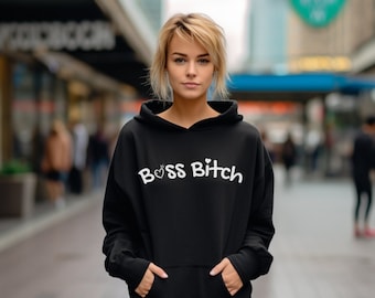 Boss Bitch Hoodie, Hündin Hoodie, Boss Geschenk, Geschenk für sie, Boss Lady, Unisex Heavy Blend Kapuzenpullover