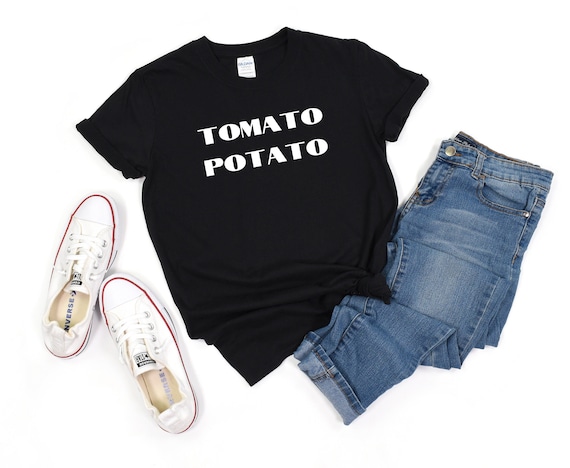 Tomato Potato Unisex Softstyle T-Shirt - Soft Cotton, Lightweight Fabric, Eurofit, Casual Comfort