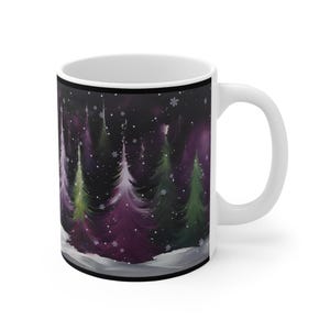 Christmas Forest Mug: Festive Holiday Coffee Cup, Winter Drinkware