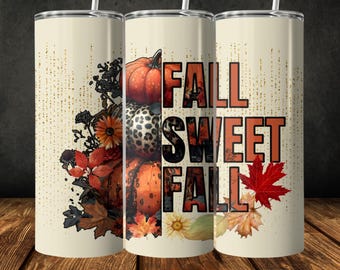 Herfstbekeromslag: pompoensublimatieontwerp (digitale download, png-bestand)