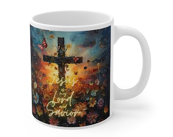 Jezus is mijn Heer en Verlosser koffiemok, christelijk cadeau