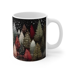 Enchanted Christmas Tree Mug: Holiday Coffee Cup image 7