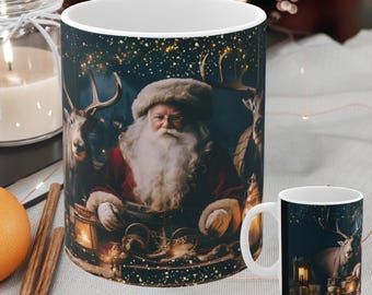 Kerstmok kerstman en rendier: feestelijk kerstdecor