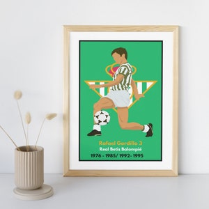 Illustrazione di Rafael Gordillo | Giocatori del Real Betis Balompié Legends | Real Betis Balompié | Calcio | Benito Villamarin