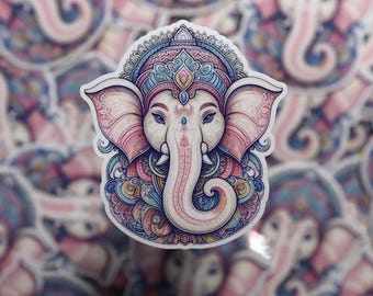 Ganesh Vinyl Sticker: Hindu God Ganpati Decal - Laptop, Water Bottle Art
