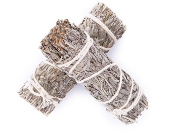 Blue Sage Smudge Stick | Purifying Herb Bundle for Energy Cleansing, Protection
