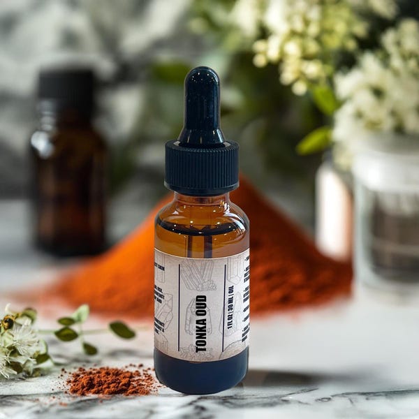 Tonka Oud Fragrance Oil | Warm Woody Scent for Candles & Soap