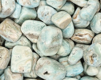 Tumbled Blue Aragonite – Calming Communication Stone for Healing & Emotional Balance
