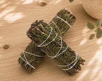 Rosemary Smudge Stick | Herbal Cleansing Wand for Protection, Purification, Focus, Meditation